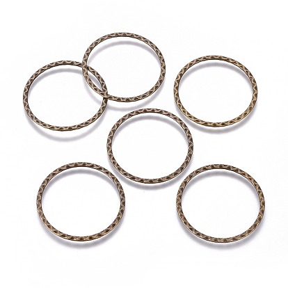 Tibetan Style Linking Rings, Lead Free and Cadmium Free, Ring, 33.5x2mm