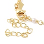 Женские браслеты-цепочки из латуни в форме сердца и АБС-пластика с жемчугом и бисером