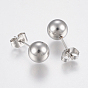 304 définit bijoux en acier inoxydable, pendentifs et boucles d'oreille, ronde