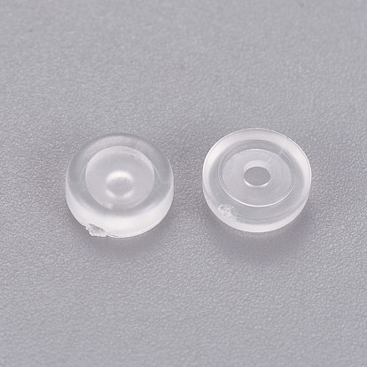 Almohadillas de silicona cómodas para clip de rosca en pendientes, anti-dolor, clip en el cojín del pendiente