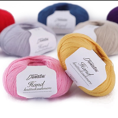 Wool Yarn for Sweater Hat, 4-Strands Wool Threads for Knitting Crochet Supplies