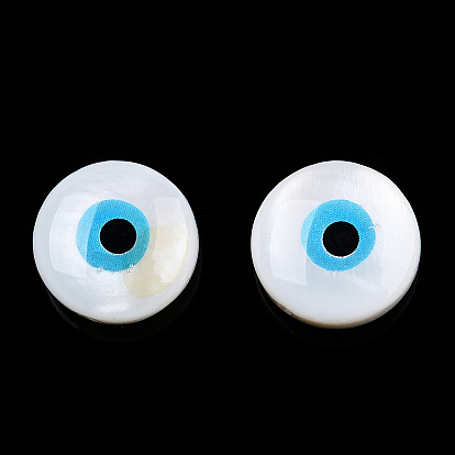 Perles de coquille d'eau douce naturelles mauvais œil