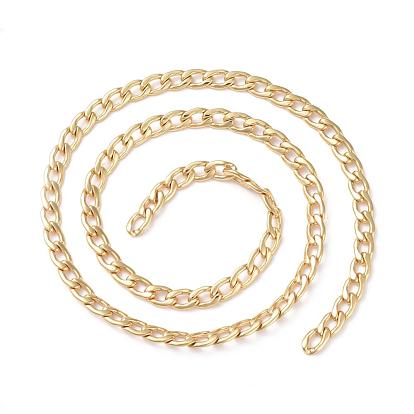 Brass Curb Chains, Cuban Link Chains, Chunky Chains, Soldered, Long-Lasting Plated, Real 18K Gold Plated, with Spool