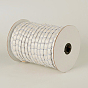 Cordon en tissu, polyester, 12x4 mm, environ 50 mètres / rouleau