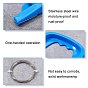 PandaHall Elite 1Pc Wire Clay Cutter, with Plastic Handle, 1 Roll Iron Clay Cutters Wire, for Pottery Modeling Clay Making