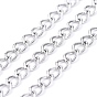 304 Stainless Steel Curb Chains, Twisted Chains, Soldered