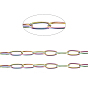 Revestimiento iónico (ip) 304 cadenas de clip de acero inoxidable, soldada, con carrete