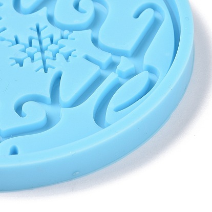 Boule de noel avec des moules en silicone pendentif flocon de neige, moules de résine, pour la résine UV, fabrication artisanale de résine époxy