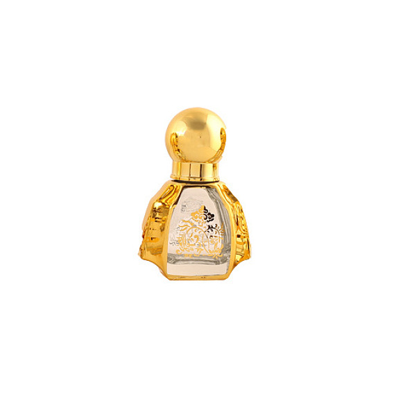 Botellas de bola de rodillo de vidrio, botella de perfume de aceite esencial vacía de estilo árabe, botella recargable, patrón aleatorio
