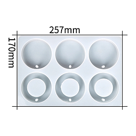 Ring DIY Candle Silicone Molds, Resin Casting Molds, For UV Resin, Epoxy Resin Jewelry Making