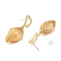 Серьги-гвоздики в форме капли с натуральным жемчугом, серьги из латунной проволоки для женщин