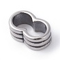316 Surgical Stainless Steel Slide Charms/Slider Beads, For Leather Cord Bracelets Making