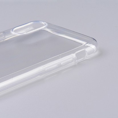 Étui transparent pour smartphone en silicone blanc bricolage, fit pour iphonex (5.8 pouces), pour bricolage résine époxy versant cas de téléphone