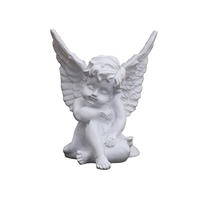 Резная статуя купидона из смолы, украшение для дома, фигурки ангелов крытые наружные садовые украшения