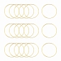 Anillos de bronce que une, larga duración plateado, anillo redondo
