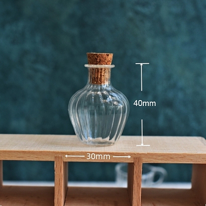 Glass Bottle, with Cork Plug, Wishing Bottle