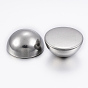 304 Stainless Steel Cabochons, Fit Floating Locket Charms, Half Round/Dome