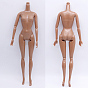 Plastic Movable Joints Action Figure Body, with Head & Explosive Hairstyles, for Female African Doll Accessories Marking