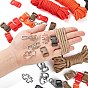 DIY Parachute Cord Rope Bracelets Making Kits, for Making Bracelets, Lanyards, Dog Collars, Including Polyester & Spandex Cord Ropes, Plastic Side Release Buckles and Alloy Links Connectors