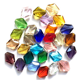 Imitations de perles de cristal autrichien, grade de aaa, facette, losange