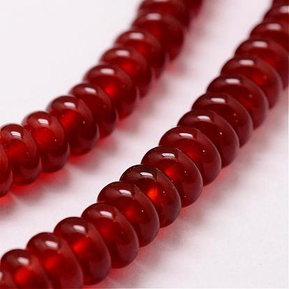 Natural Agate Bead Strands, Dyed, Rondelle