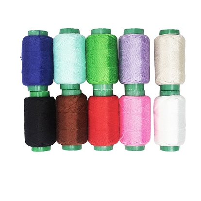 Швейные нитки из полиэстера, для ручного и машинного шитья, вышивка кисточкой