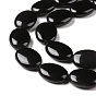 Natural Obsidian Beads Strands, Oval
