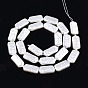 ABS Plastic Imitation Pearl Beads Strands, Rectangle
