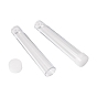 Clear Tube Plastic Bead Containers with Lid, 76x13.5mm