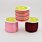 Round String Thread Polyester Fibre Cords, 2mm, about 54.68 yards(50m)/roll