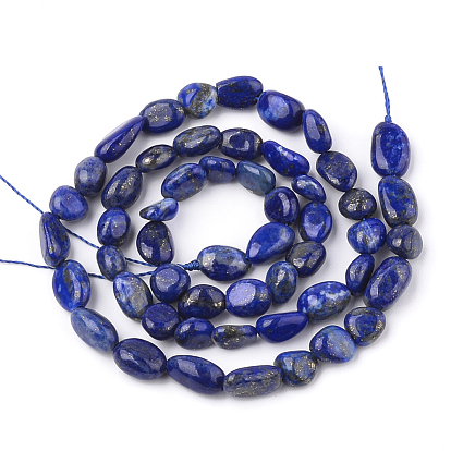 Lapis-lazuli, brins de perles naturels , pierre tombée, nuggets