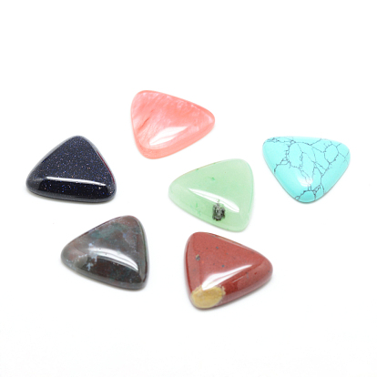 Mixed Stone Cabochons, Triangle