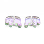 Electroplate Transparent Glass Beads, Half Plated, ELephant