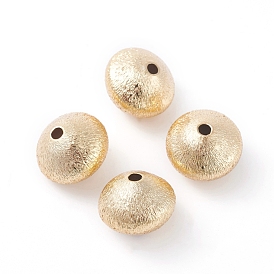 Brass Beads, Drawbench Style, Long-Lasting Plated, Bicone