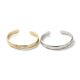 304 Stainless Steel Textured Cuff Bangles