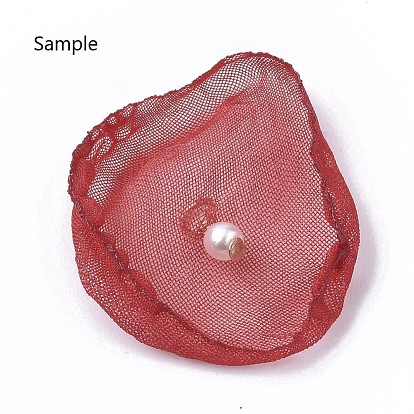 Tissu en organza pour la fabrication de bijoux bricolage, plat rond