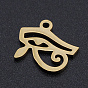 304 Stainless Steel Laser Cut Charms, Egyptian Eye of Horus