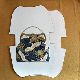 Non-woven Fabrics Felt Pad & Resin Interlining Set, for DIY Metal Clasp Frame Purse Bag Materials