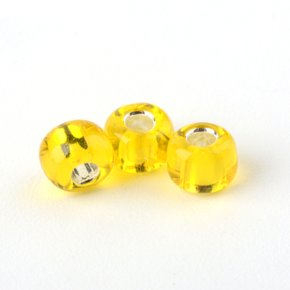 Perles de verre mgb matsuno, perles de rocaille japonais, 6/0 argent perles de verre doublé rocailles de trous ronds de semences
