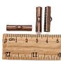 Extremos engarzados de cinta de hierro mixto, 25x8x5 mm, agujero: 1 mm, Sobre 230 unidades / 200 g