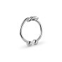 Shegrace adjuestable simple elegance 925 кольца-манжеты из стерлингового серебра, открытые кольца, с любовью узел, 16 мм