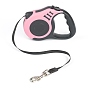 16.5FT(5M) Strong Nylon Retractable Dog Leash, with Plastic Anti-Slip Handle and Alloy Clasps, for Small Medium Dogs