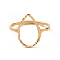 201 каплевидное кольцо из нержавеющей стали, полое широкое кольцо для женщин