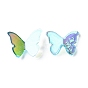 Transparent Resin Cabochons, 3D Butterfly