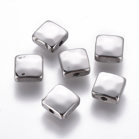 Ion Plating(IP) 304 Stainless Steel Beads, Square