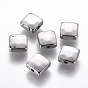 Ion Plating(IP) 304 Stainless Steel Beads, Square