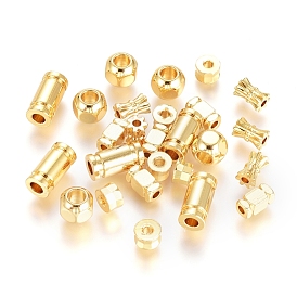 Brass Beads, Long-Lasting Plated, Mixed Shapes