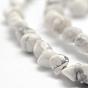 Natural Howlite Beads Strands, Nuggets