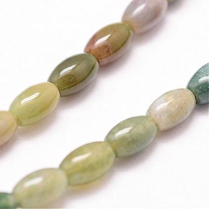 Natural Indian Agate Beads Strands, Rice
