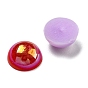 Electroplate Acrylic Cabochons, Half Round